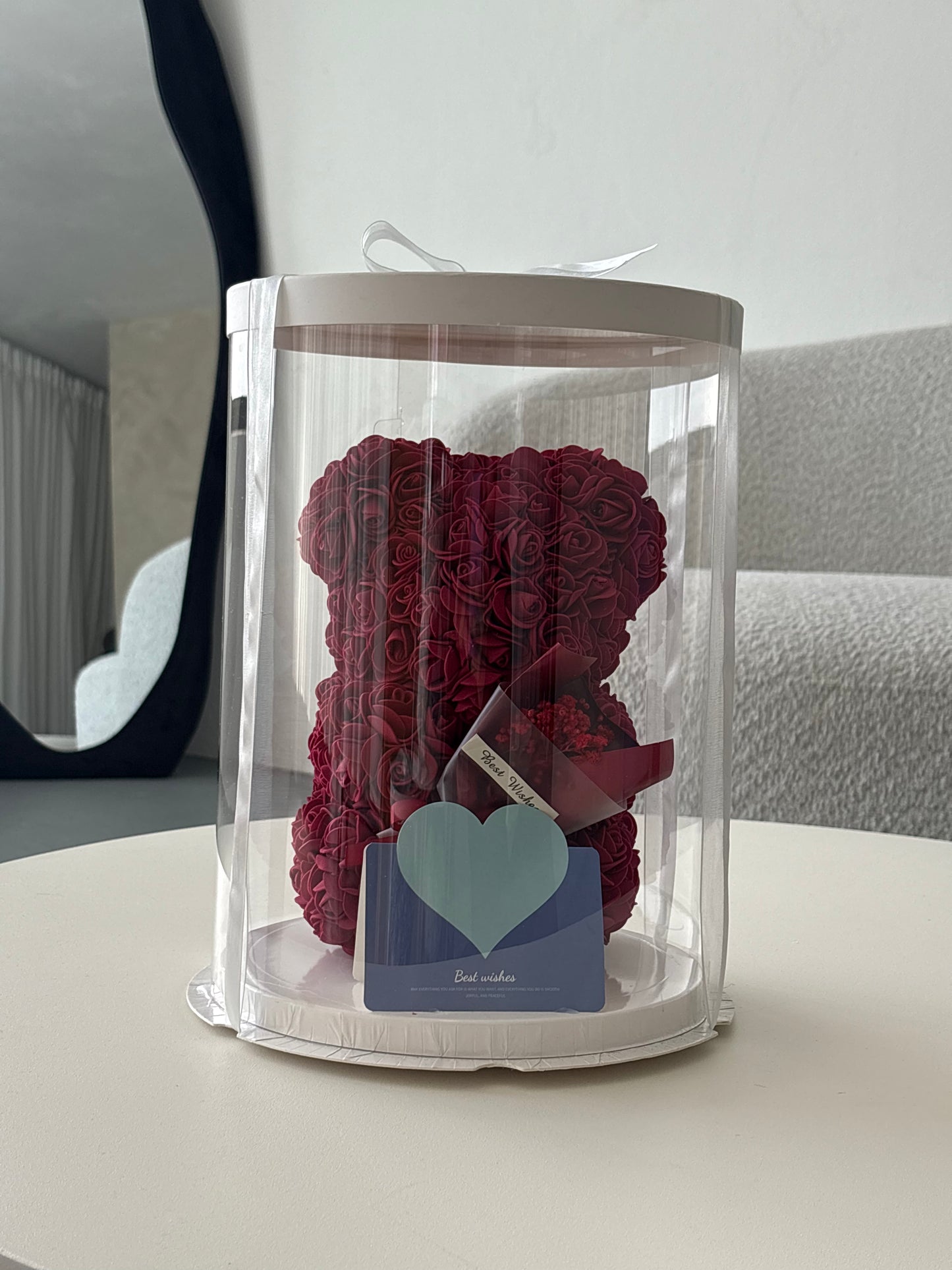 WINE BOUQUET ROSE BEAR