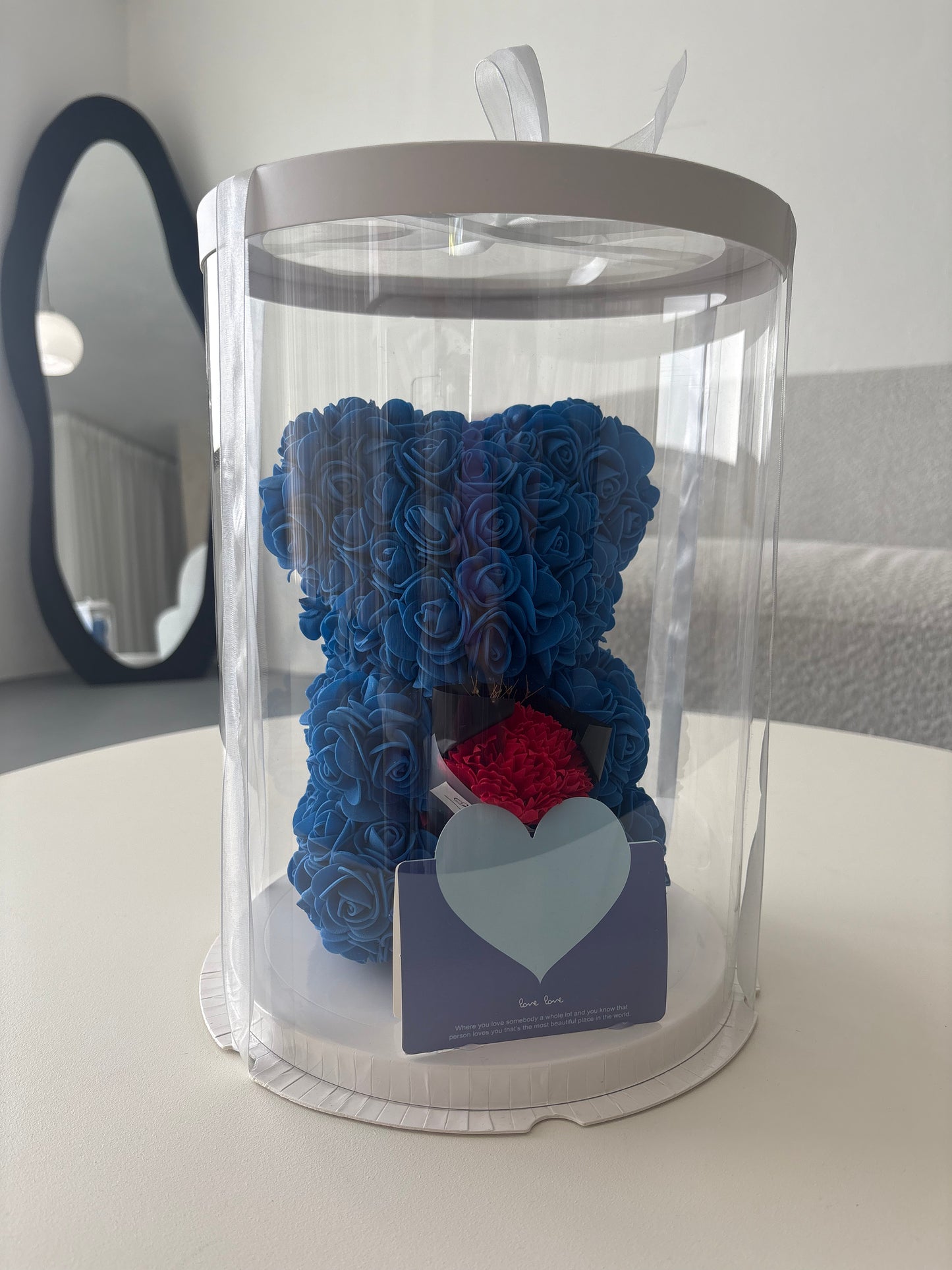 ROYAL BLUE ROSE BEAR