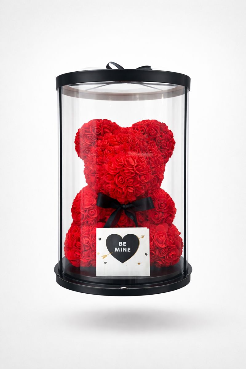 GRAND RED ROSE BEAR