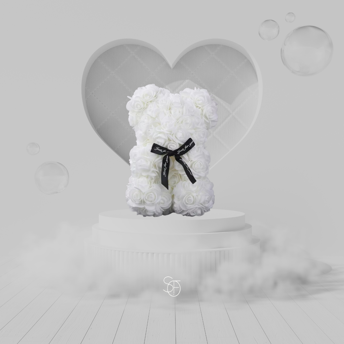 WHITE ROSE BEAR
