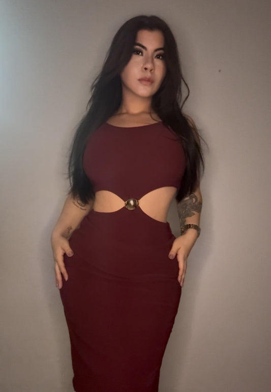 HOURGLASS MIDI DRESS