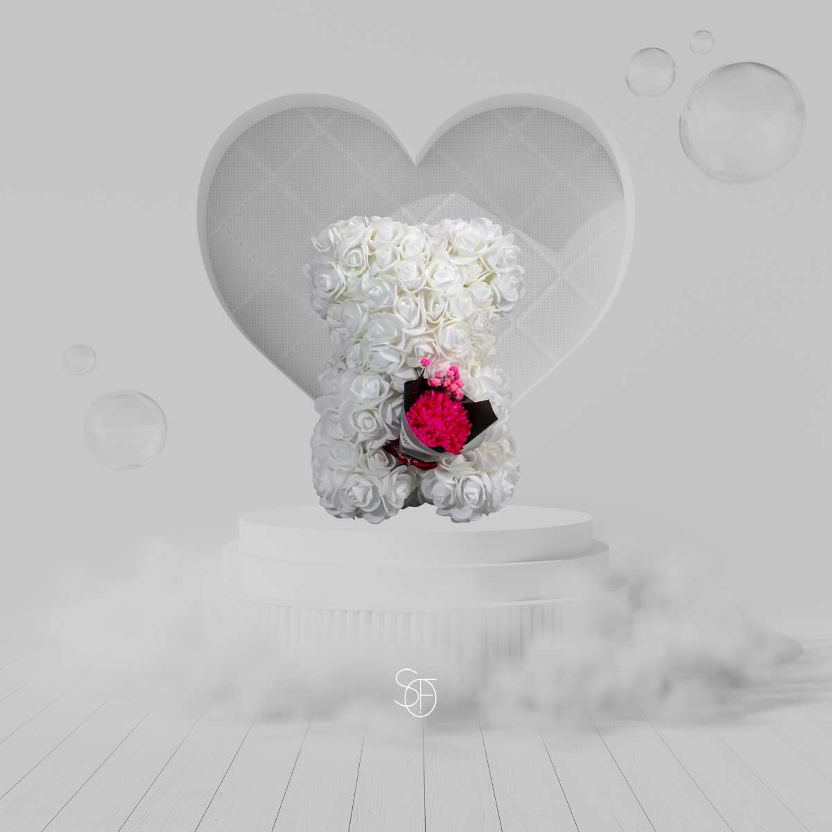 WHITE ROSE BEAR
