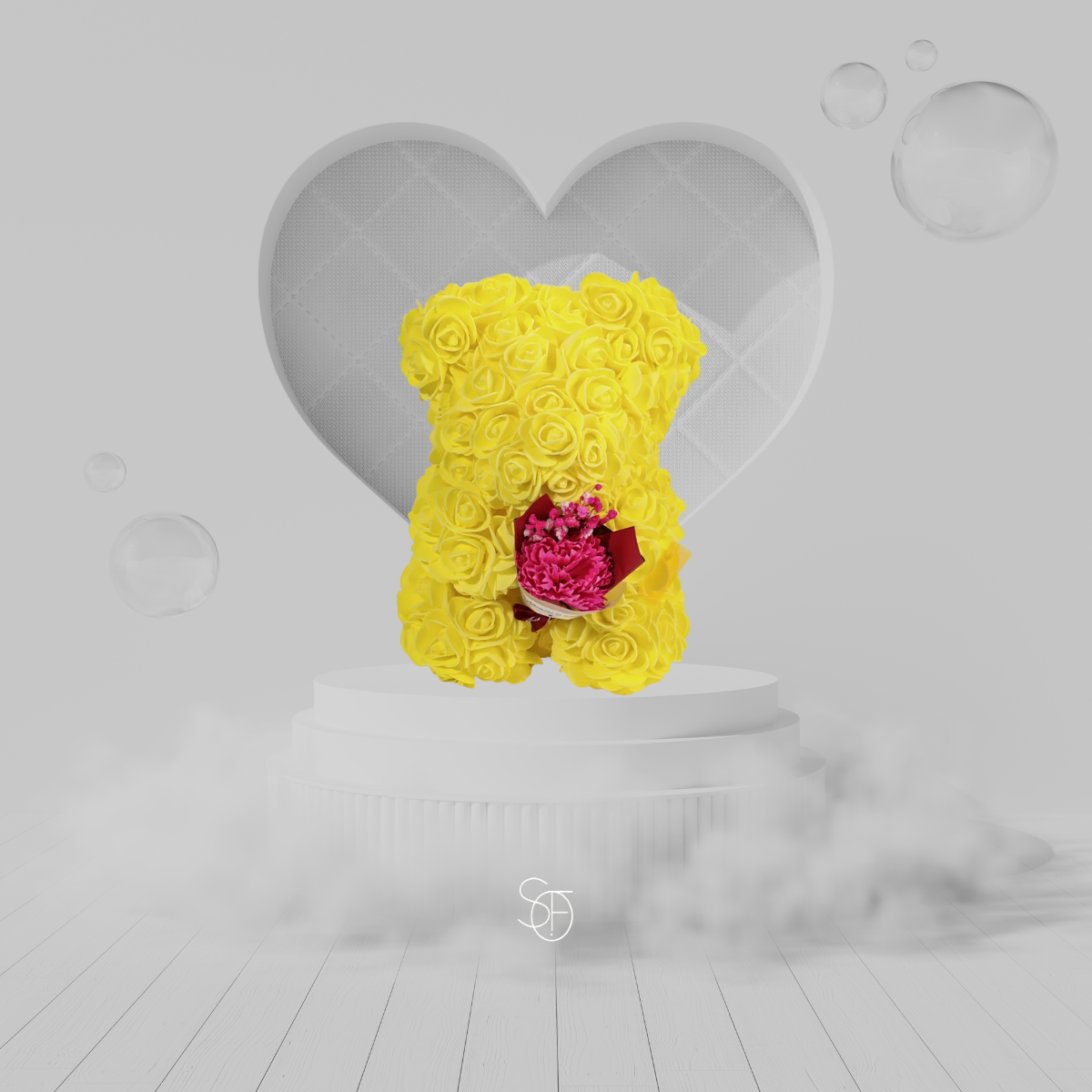 YELLOW ROSE BEAR